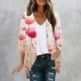 thumbnail image 1 of Clearance Clothes Pitauce Kimono Cardigans for Women Puff Sleeve Sheer Chiffon Casual Open Front Lightweight Cardigan Summer Sun Protection Beach Cover Ups, 1 of 5