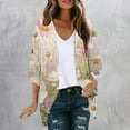 thumbnail image 1 of Clearance Clothes Pitauce Kimono Cardigans for Women Puff Sleeve Sheer Chiffon Casual Open Front Lightweight Cardigan Summer Sun Protection Beach Cover Ups, 1 of 5