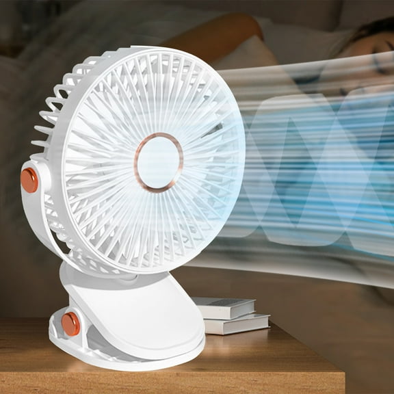 Portable Desk Small Fan, InsCrazy USB Fan Portable Fan Bedroom Office Desktop Student Dormitory Fan Mini Clip- Desktop Plug-in Fan
