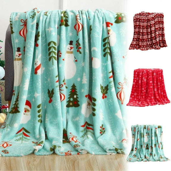 Summer Savings! Quilt Set Queen Bedspread Christmas Blanket Christmas Decorative Blanket Soft Breathable Warm Comfortable Blanket Sofa Bedroom