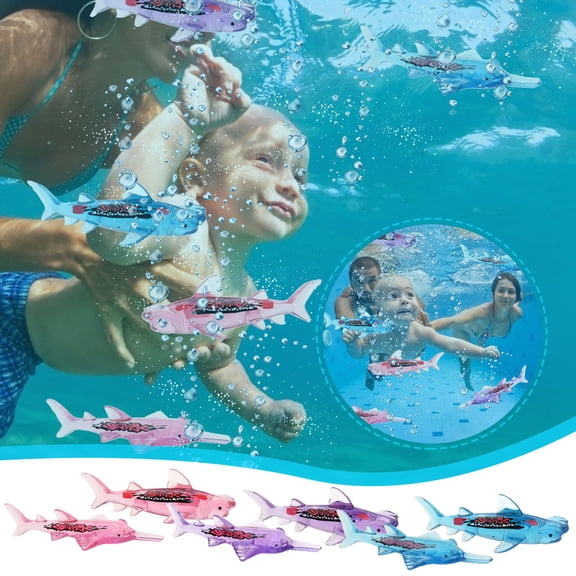 Summer Savings! Rciityk Pool Toys for Kids Ages 4-8 Fish-Shaped Pool Diving Toys (6 Pack), Bath Toys & Pool Party Supplies for Kids, Diving Underwater Swimming Colorful Pool Sink Training Diving Toy