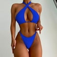 thumbnail image 1 of Summer Savings SEMPAI 2024 New Women Swimsuits Wrap Swimwear Fashionable Swimsuit Clearance Tankini Set Bikini Swim Suits,Plus Size Bathing Suit Womens Swimsuits, 1 of 7