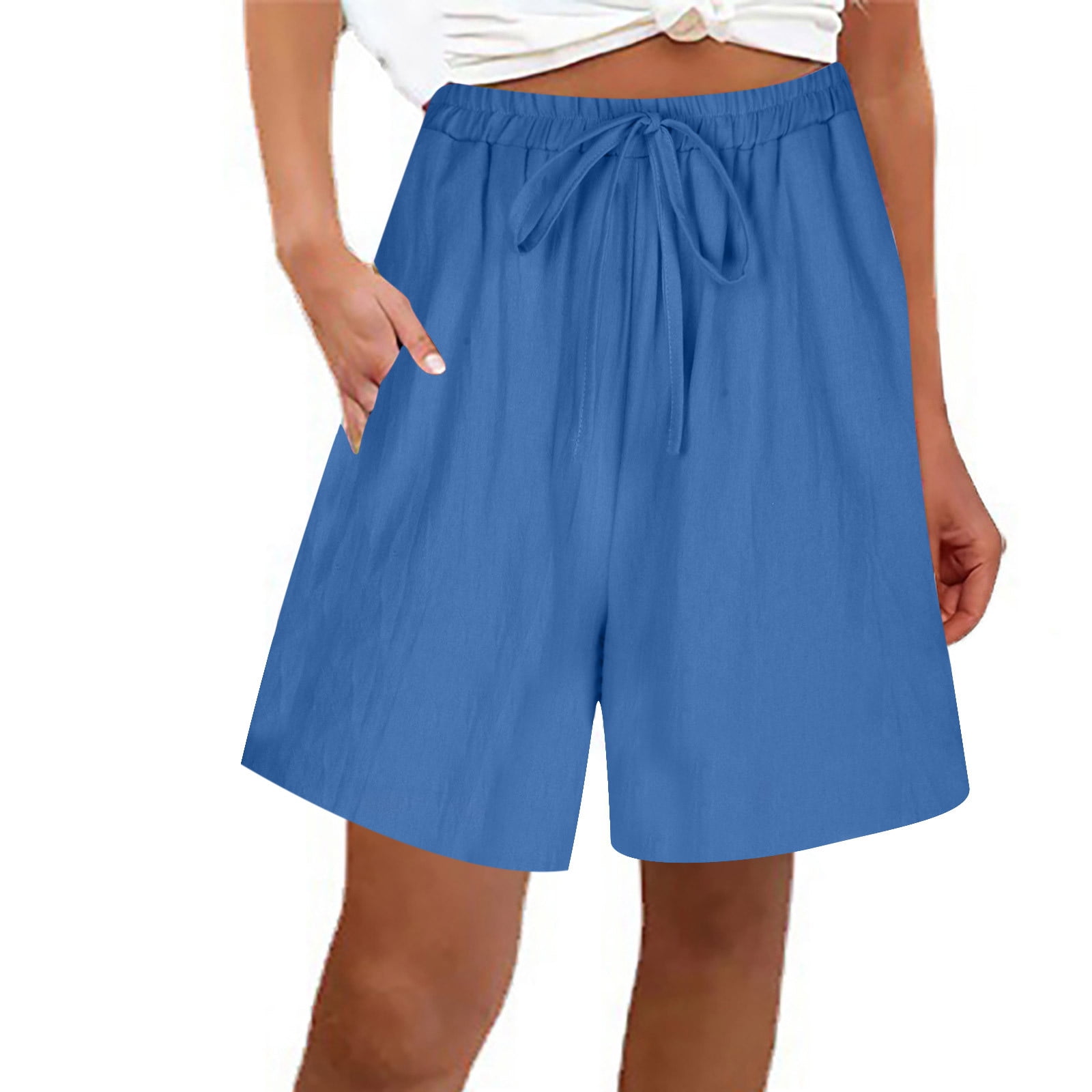 Summer Savings Sentmoon Casual Shorts For Women Summer Drawstring summer-savings-sentmoon-casual-shorts-for-women-summer-drawstring