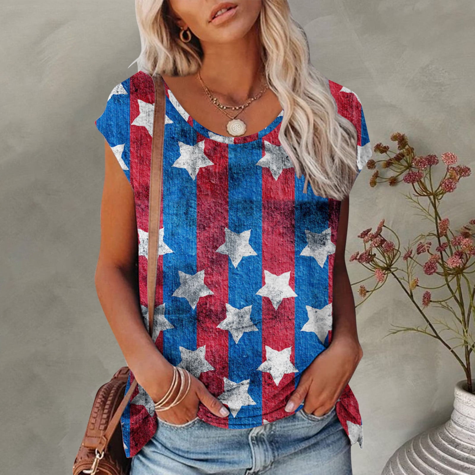 Curated visual reference: Visual Reference: Summer Savings Sentmoon Independence Day Workout Women Tops Shirts