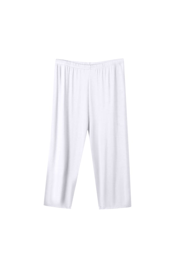 Capri Leggings for Women Solid Color Elastic Waist Lounge Pants Soft Comfy Breathable Workout Gym Yoga Pants Women