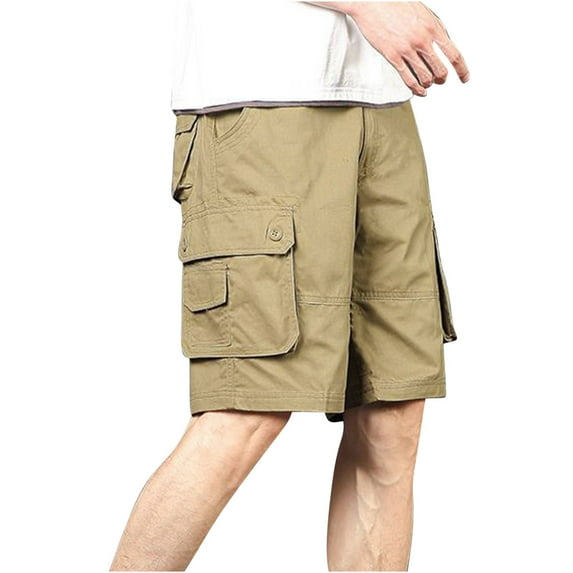 Summer Savings! Stamzod Clearance Mens Multi Pockets Cargo Shorts Lightweight Quick Dry Casual Hiking Shorts Plus Size Outdoor Fishing Sports Shorts