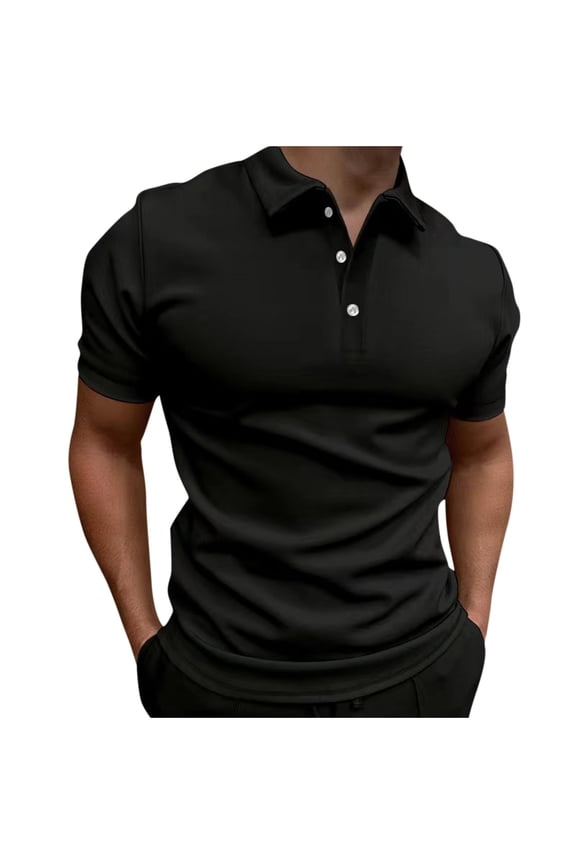 Men Clothes Men's Slim Fitted Shirts with Chest Pocket Short Sleeve Button Down Business Shirts Plus Size Active T Shirts