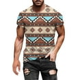 thumbnail image 1 of Stamzod Men Clothes Mens Short Sleevet-Shirts Ethnic Style Design Print Crewneck Digital Streetwear Tee Fashion Men Shirts Graphic Tees, 1 of 5