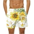 thumbnail image 1 of Summer Savings! Stamzod Mens Swim Trunks Clearance Fashion Sunflower Print Mens Board Shorts Quick Dry Plus Size Beach Shorts Mens Bathing Suits With Pockets, 1 of 6