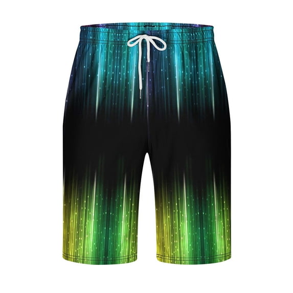 Summer Savings! Stamzod Mens Swim Trunks Quick Dry Plus Size Swim Shorts With Drawstring Pockets Funny Colorblock Beach Shorts Bathing Suits On Clearance