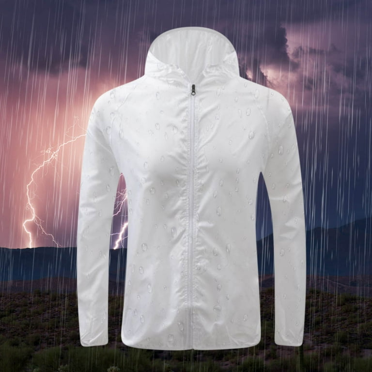 Summer Savings Surpdew Women'S Breathable Raincoat Jacket With