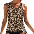 thumbnail image 1 of TAGOLD Plus Size Summer Swimsuit for Women,Women Classic Print High Neck Tops Bathing Suit Tops For Tank Tops Swimsuits, 1 of 5