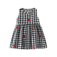 thumbnail image 1 of TAGOLD Summer Toddler Baby Girls Sleeveless Dress Graphic Print Children's Clothing Black 6-7 Years, 1 of 3