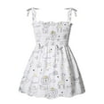 thumbnail image 1 of TAGOLD Summer Toddler Baby Girls Sleeveless Sling Dress Graphic Print Children's Clothing White 12-18 Months, 1 of 6