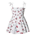 thumbnail image 1 of TAGOLD Summer Toddler Baby Girls Sleeveless Sling Dress Graphic Print Children's Clothing White 18-24 Months, 1 of 6