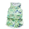 thumbnail image 1 of Summer Savings! TAGOLD Toddler Girls Boys Summer Blouses Shirts Sets,Shorts Sports Suit Thin Sections Undershirt Suit Boys And Girls Summer Mesh Breathable Sleeveless Two-piece Suit 1-8 Years, 1 of 3