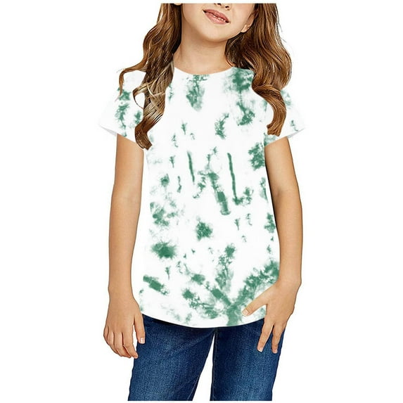Summer Savings! TAGOLD Toddler Girls Boys Summer Blouses Tops,Boys Girls Easter Shirts Tshirt Short Sleeve Top Funny Graphic Tshirts 3-14 Years