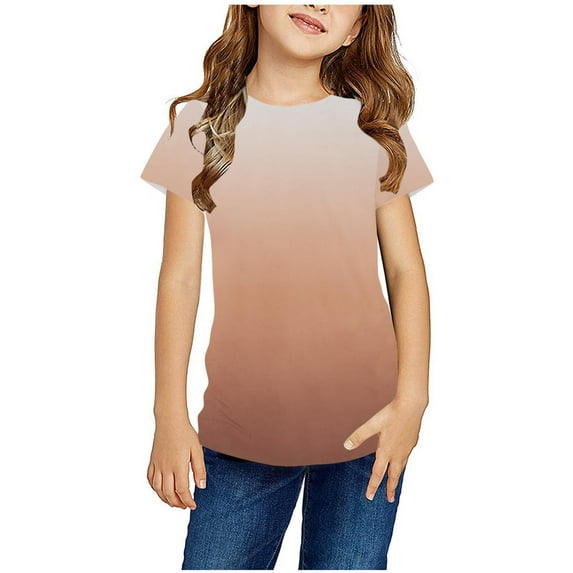 TAGOLD Toddler Girls Boys Summer Blouses Tops,Boys Girls Shirts Tshirt Short Sleeve Top Funny Graphic Tshirts 3-14 Years