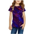 thumbnail image 1 of TAGOLD Toddler Girls Boys Summer Blouses Tops,Boys Girls Shirts Tshirt Short Sleeve Top Funny Graphic Tshirts 3-14 Years, 1 of 4