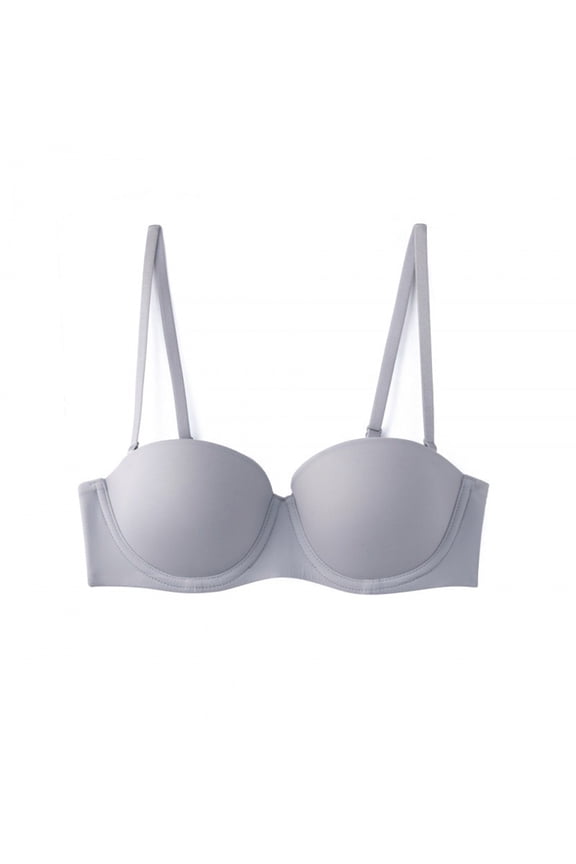 Bras for Women Adjustable Push Up Underwire Sexy Sport Wireless Seamless 34C Bras for Women Gray