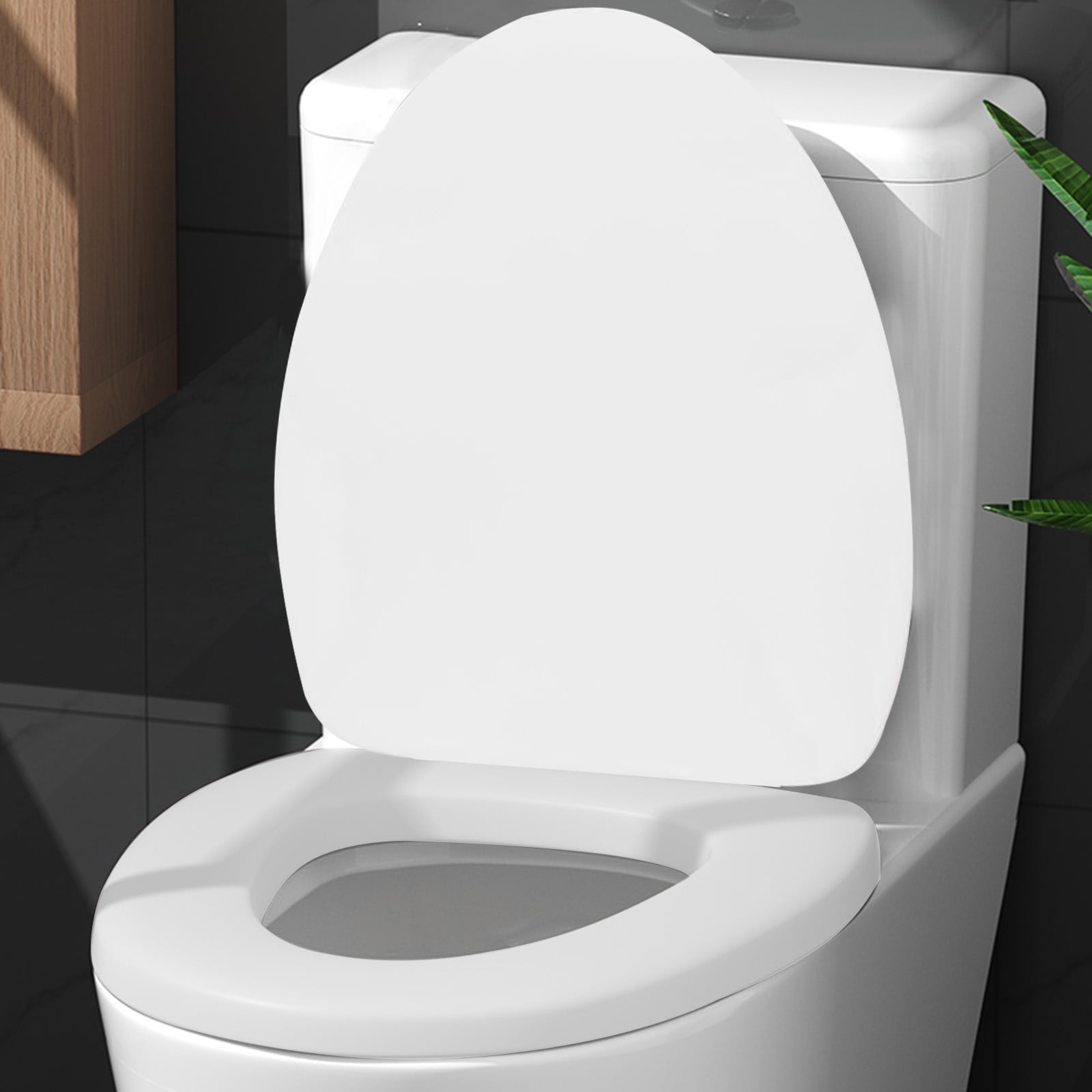 Summer Savings Toilet Seats Elongated Soft Soft Vinyl Cushioned Toilet Seat with Comfort Foam Cushioning Elongated Toilet Seat Cover Fits All Standard Size Fixtures Easy To Install Walmart Business Su...