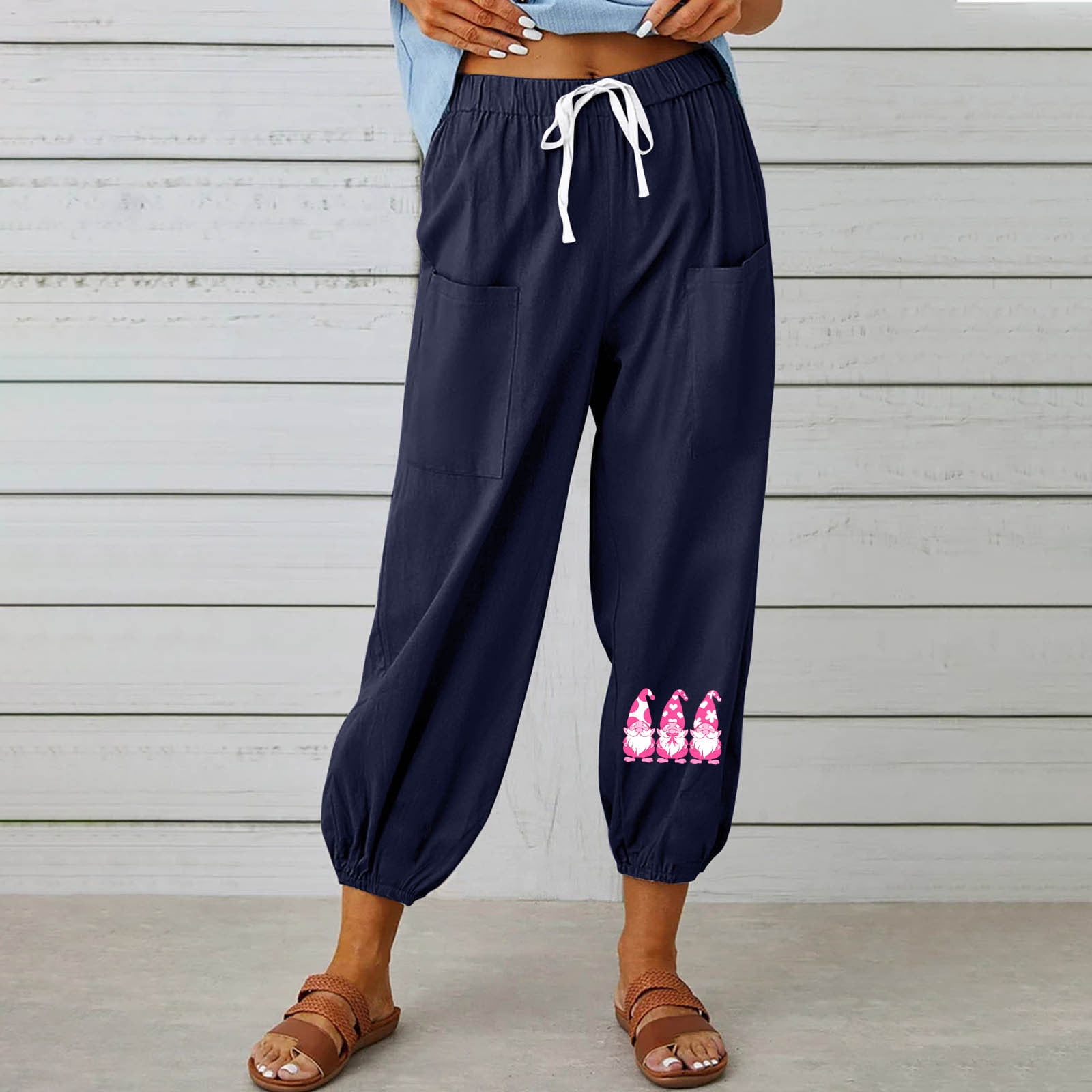 Cropped Baggy Trousers