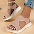 thumbnail image 1 of Clear Sandals for Women, Women Solid-Color Casual Fashionable Hollow Low-Heel Sandals, 1 of 6