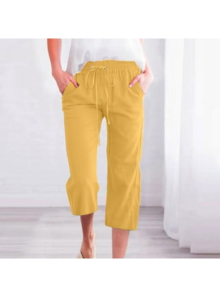 Capri Pants for Women in Womens Pants | Yellow - Walmart.com Capri Pants for Women in Womens Pants | Yellow - Walmart.com