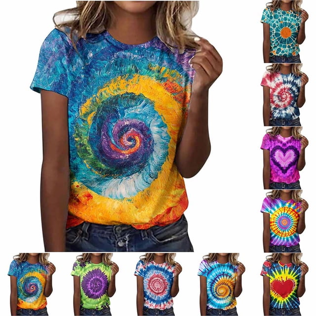 tie dye tops women