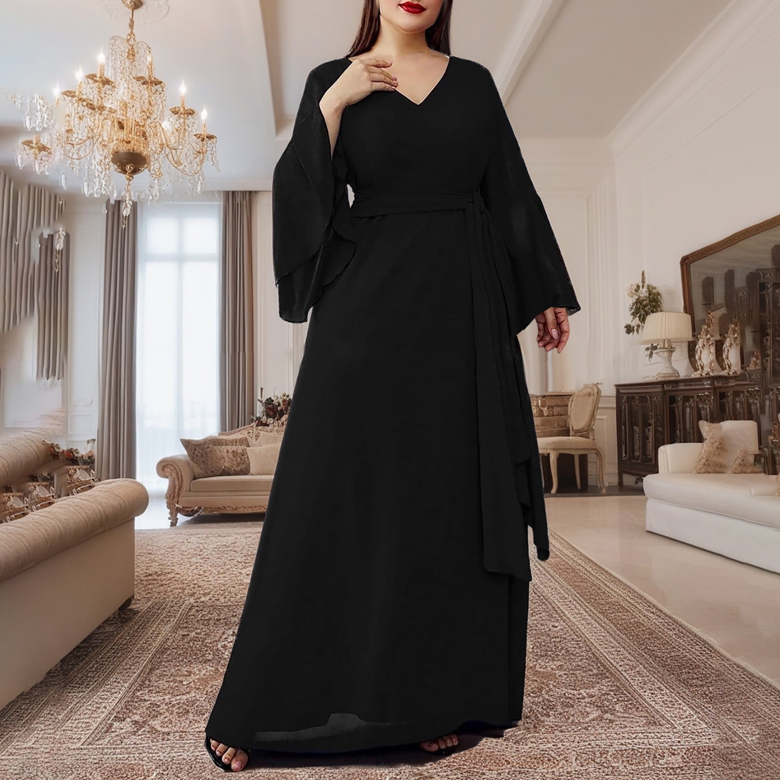 Koton Off-the-Shoulder Midi Dress With Belted Waist, Textured