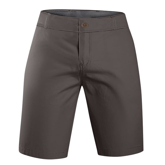 cocolona Mens Summer Cargo Shorts Fashion Pockets Zipper Button Straight Work Shorts Business Office Shorts