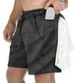 thumbnail image 1 of cocolona Mens Summer Mesh Breathable Gym Running Shorts Elastic Waist Drawstring Outdoor Sports Shorts with Pockets, 1 of 5