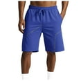 thumbnail image 1 of cocolona Mens Summer Sweat Shorts Elastic Waist Drawstring Straight Knee Length Gym Workout Shorts Casual Loose Solid Color Work Shorts, 1 of 6