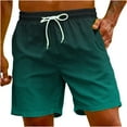 thumbnail image 1 of cocolona Mens Summer Vacation Beach Shorts Fashion Casual Loose Gradient Color Board Shorts Swim Trunks for Men, 1 of 6