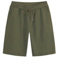thumbnail image 1 of cocolona Mens Sweat Shorts Summer Casual Solid Color Elastic Waist Shorts Gym Running Shorts Vacation Beach Shorts, 1 of 3