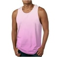 thumbnail image 1 of cocolona Plus Size Mens Tank Tops Crew Neck Sleeveless Muscle T-Shirts Casual Loose Gradient Print Workout Tees Blouse, 1 of 4