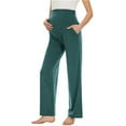 thumbnail image 1 of cocolona Women's Maternity Pants Fashion Casual Solid Pregnancy Over Belly Sweatpants Joggers Mama Clothes XL Green, 1 of 6