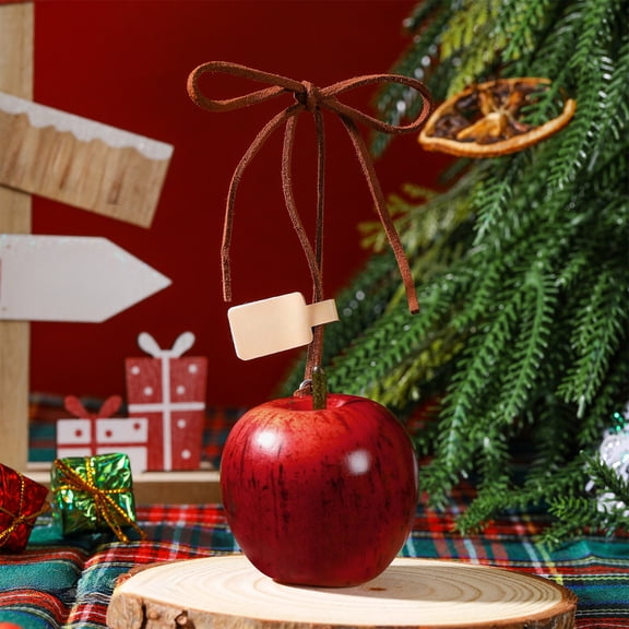 karymi Christmas Simulation Apples Pendant Creatives Personality Decoration Car Pendant Decoration Christmas Outdoor Decorations