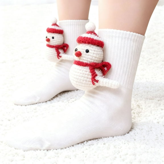 karymi Knit Cute Socks Floor Sock for Christmas Socks Hand Crocheted Winter Warm Multiple Styles Sock for Christmas Gifts for U Living Room Decor Wholesale