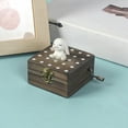 thumbnail image 1 of Summer Savings karymi Mini Animals Block Music Box Wooden Rotating Music Box with Fluorescent Coffee Color 2.6x2.6x1.4in Childrens Toy Holiday Birthday Gift Family Gifts Summer Savings, 1 of 6