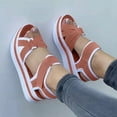 thumbnail image 1 of loopsun Summer Sandals for Womens,Womens Sandals,Women Ladies Fashion Slope Heel Sandals Comfortable Round Toe Causal Sandals Shoes, 1 of 4