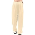 thumbnail image 1 of purcolt Womens Sweatpants High Waisted Wide Leg Baggy Lounge Pants Casual Loose Comfy Joggers Workout Yoga Pants with Pockets, 1 of 3