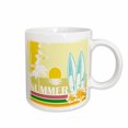 thumbnail image 1 of 3drose, Summer Scene with a Beach and Surfboards, 15oz Mug, 1 of 6