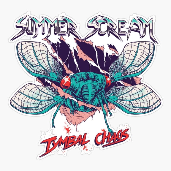 Summer Scream Horror Movie Art Vinyl Decal Sticker