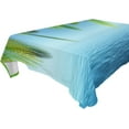 thumbnail image 1 of Summer Sea Rectangle Tablecloth, Dust Proof Anti Wrinkle Wipeable Table Cloth Tabletop for of Dinner Kitchen Wedding Holiday Party 54"x72" Home Decor, 1 of 7