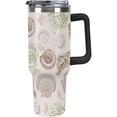 thumbnail image 1 of Summer Sea Shells 40oz Tumbler with Straw And Lid Insulated Stainless Steel Travel Tumbler Coffee Cup Mug Water Bottle with Handle, Fits in Car Cup Holder, 1 of 6