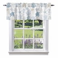 thumbnail image 1 of Summer Sea Turtle Seashells Valance Curtain Coral Ocean Creature Window Valances Rod Pocket Short Curtains Window Treatments for Kitchen Bedroom Bathroom Laundry 54" x 18", 1 of 9
