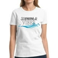 thumbnail image 1 of Summer Sea Vibes Shirt for Women - S M L XL 2XL 3XL Beach Vacation Graphic Tee - T-Shirt Pool Party Tee Gift, 1 of 2