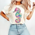 thumbnail image 1 of Summer Seahorse T-shirt, Preppy Summer Vibes T-shirt, Neon Beach T-shirt, Coastal T-shirt, Retro Summer Coquette T-shirt, Girly Summer T-shirt, Toddler Summer T-shirt, 1 of 5