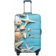 thumbnail image 1 of Summer Seashells Board Travel Luggage Suitcase COVER, Washable Suitcase COVERS Elastic, XL - Fits 29-32 inch luggage (No Suitcase), 1 of 6